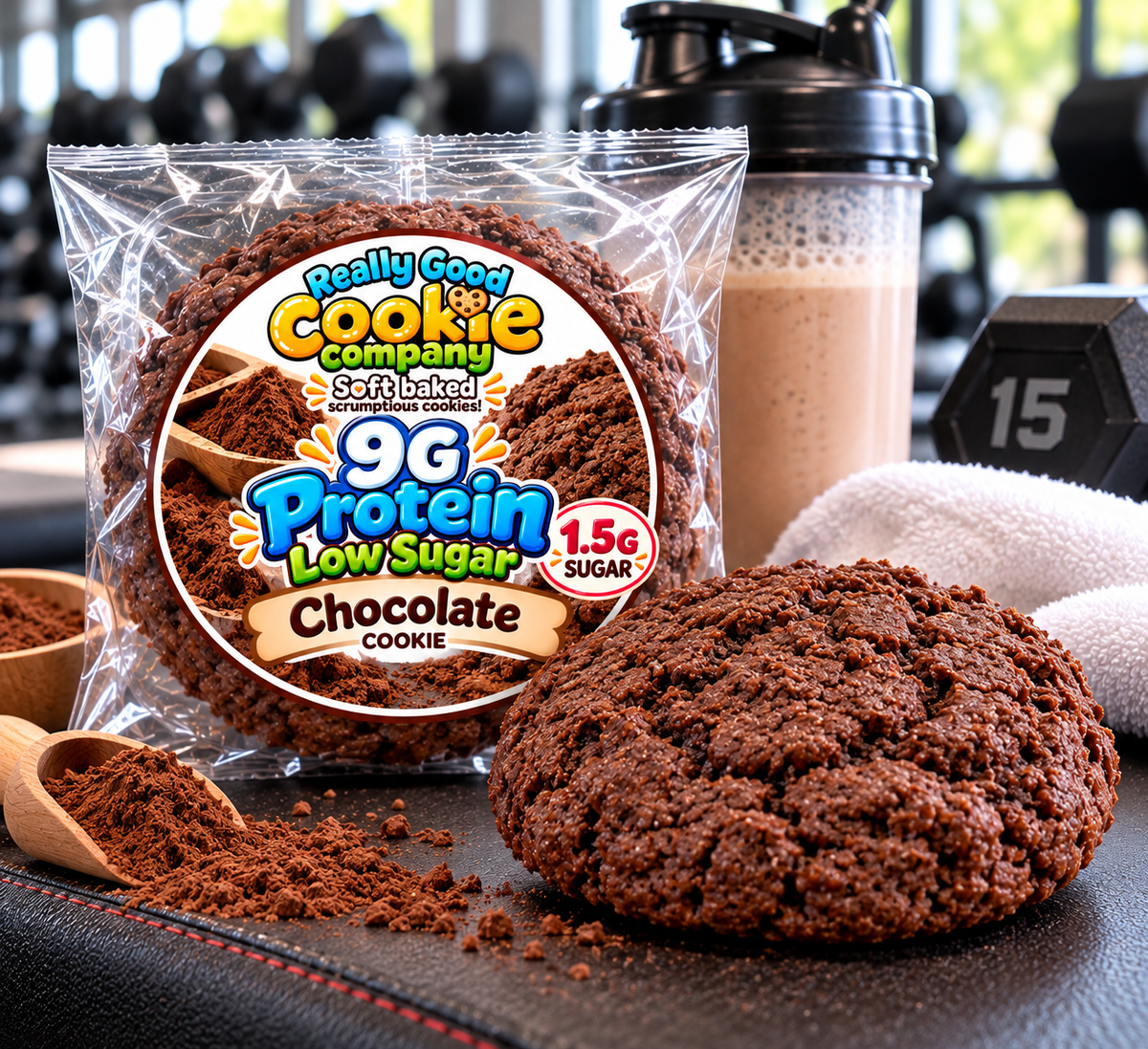Protein Low Sugar Chocolate Cookies